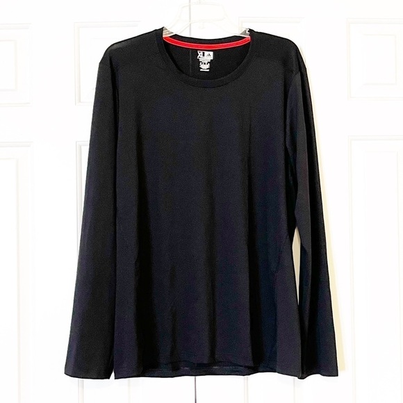 Adidas Climacool black crewneck athletic workout long sleeve top. Men's XL - Picture 4 of 12